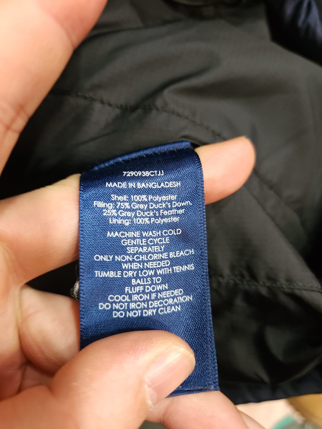 폴로 랄프로렌 배색 오리털 패딩점퍼

 상품이미지8