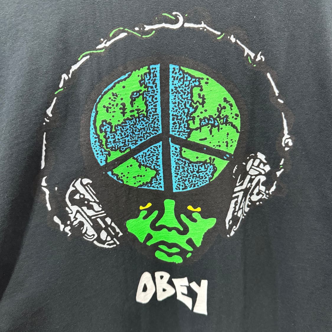 XL 오베이 OBEY 월드 피스 오프 롱슬리브 긴팔 티셔츠 상품이미지5