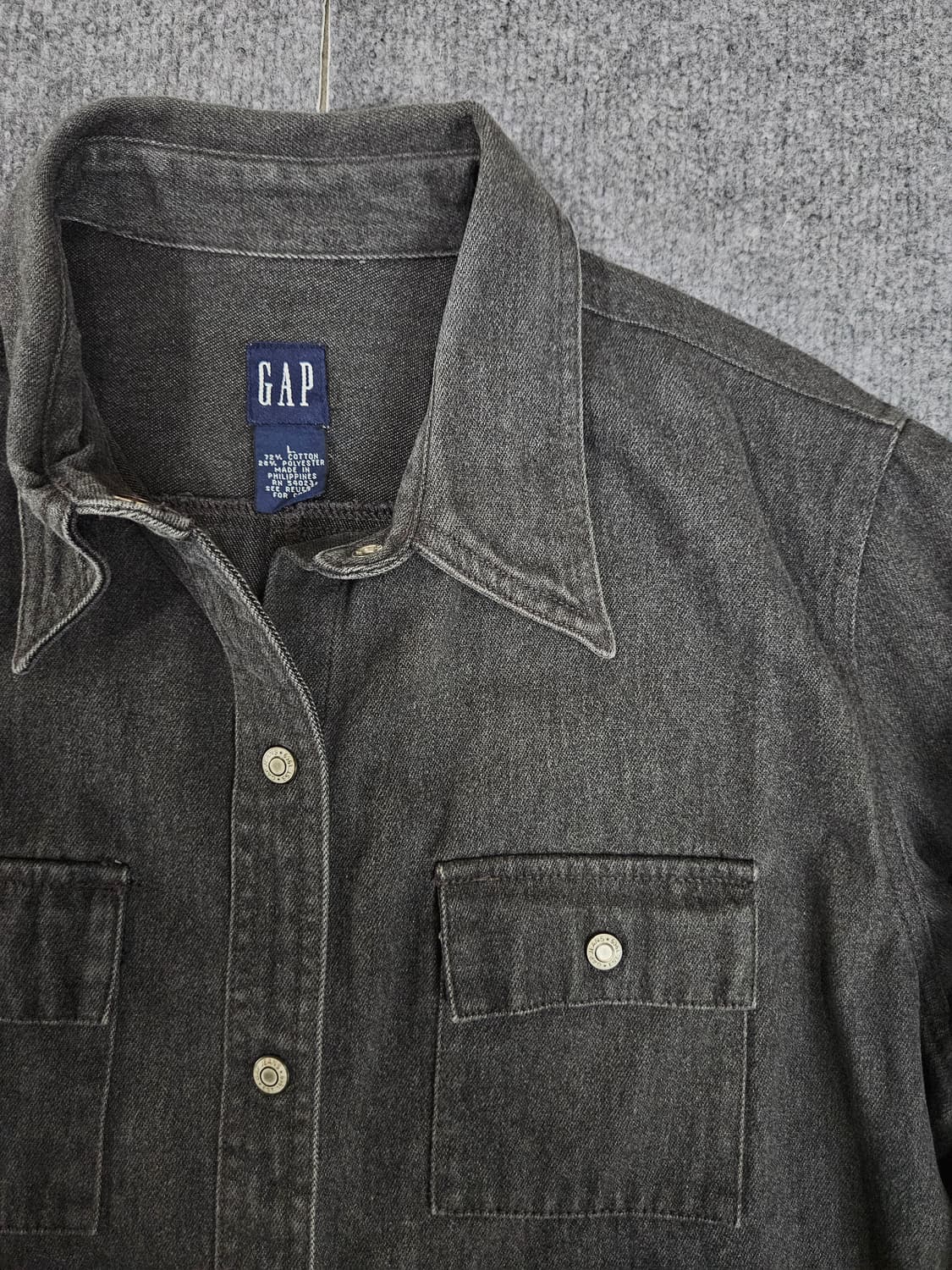 GAP 웨스턴 트윈 플랩 포켓 데님 셔츠 급처 상품이미지2