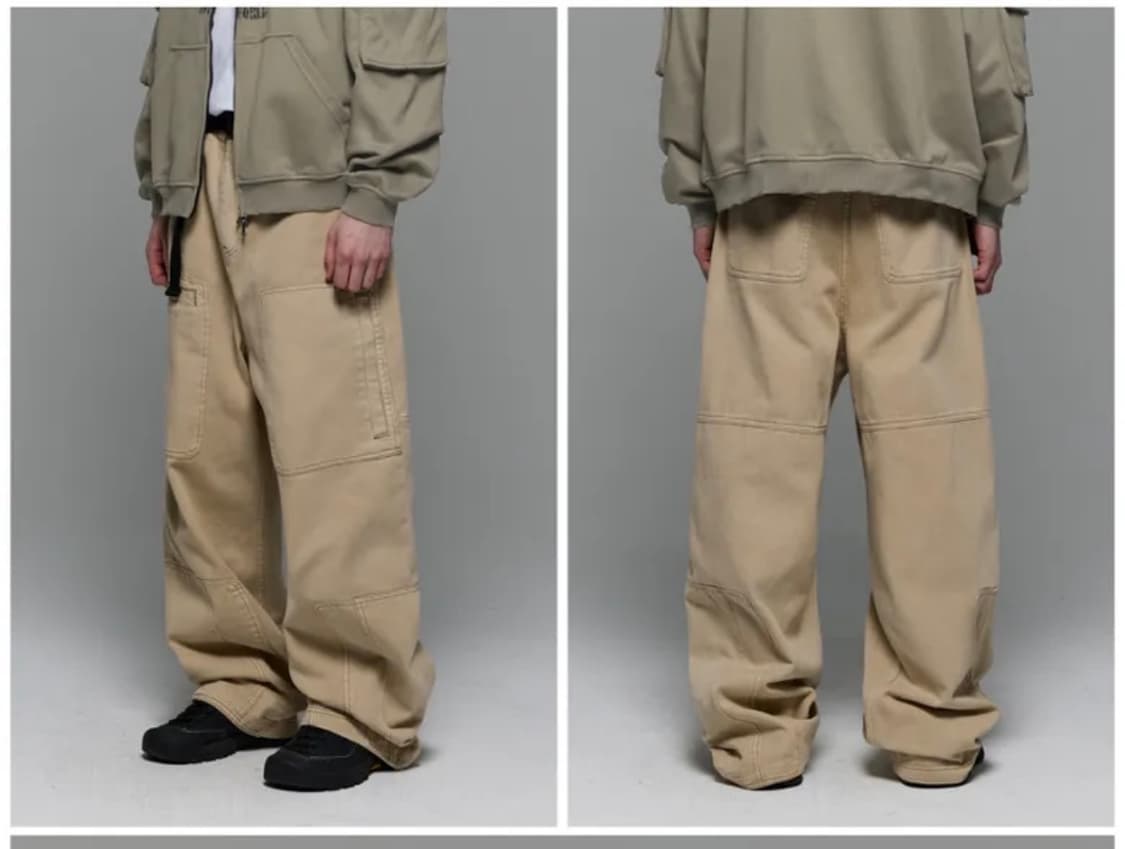 REPAIR CARGO BEIGE GARMENT PANTS (새상품) 상품이미지2