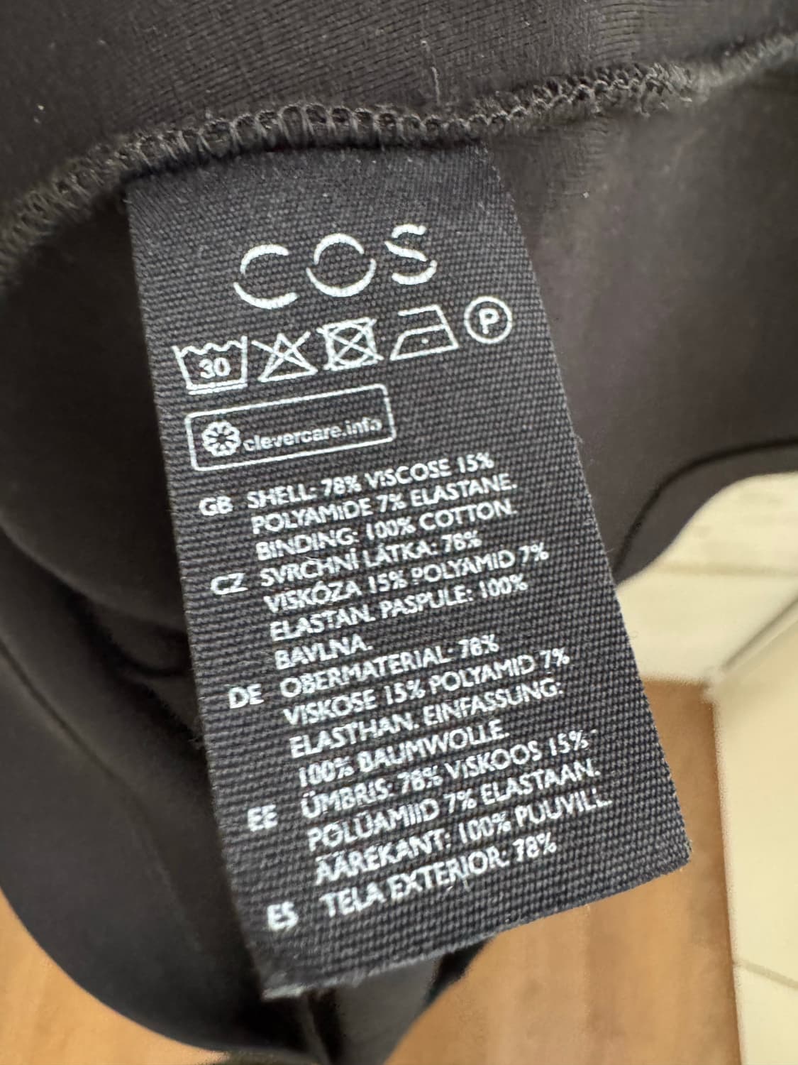 [COS] 코스 블랙 V넥 원피스 M 상품이미지4