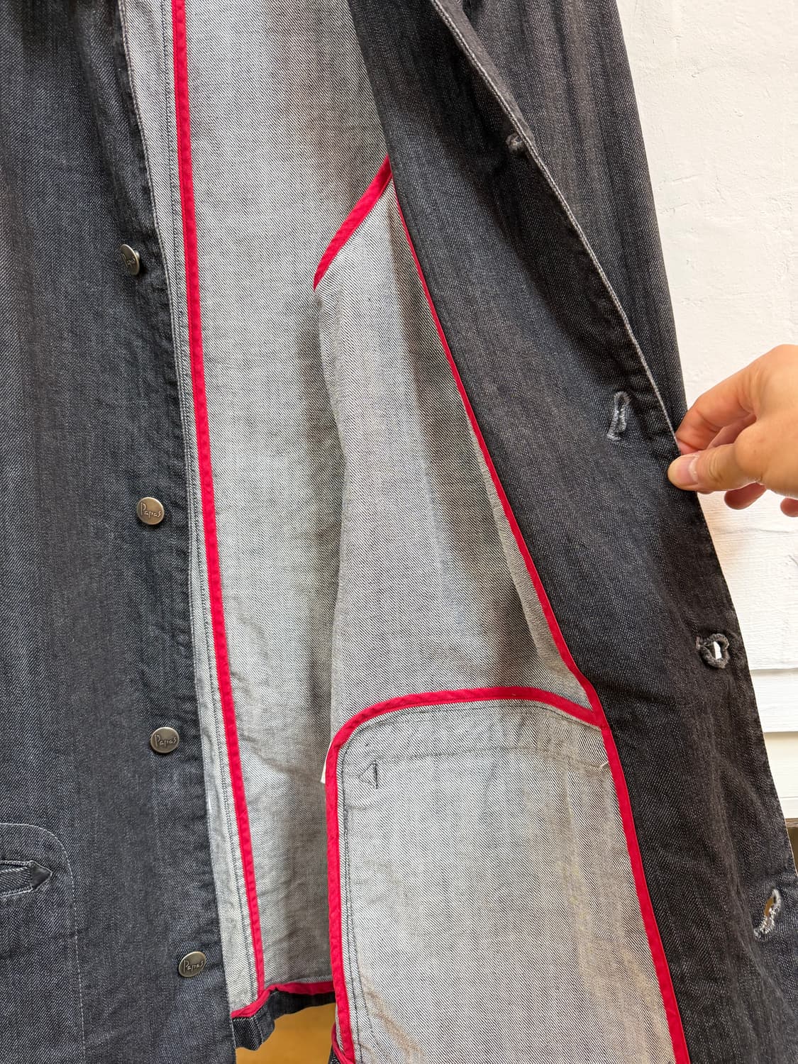 Papas 파파스 블랙 데님 자켓 50[L] 상품이미지6