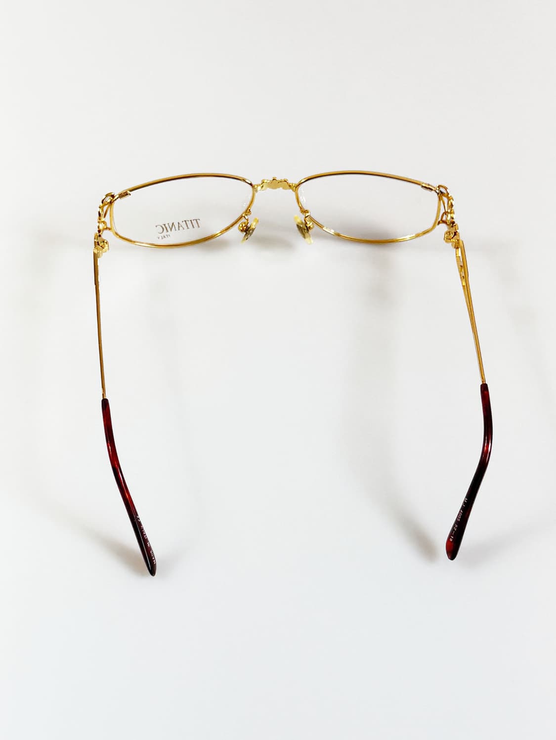 90s 이태리제 TITANIC 골드 필리그리 프레임 빈티지 안경 상품이미지5