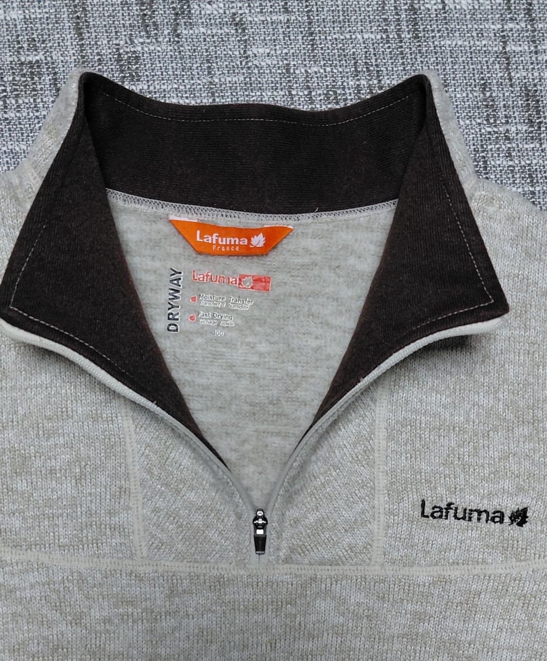 라푸마 남성 반집업 니트 100 상품이미지2