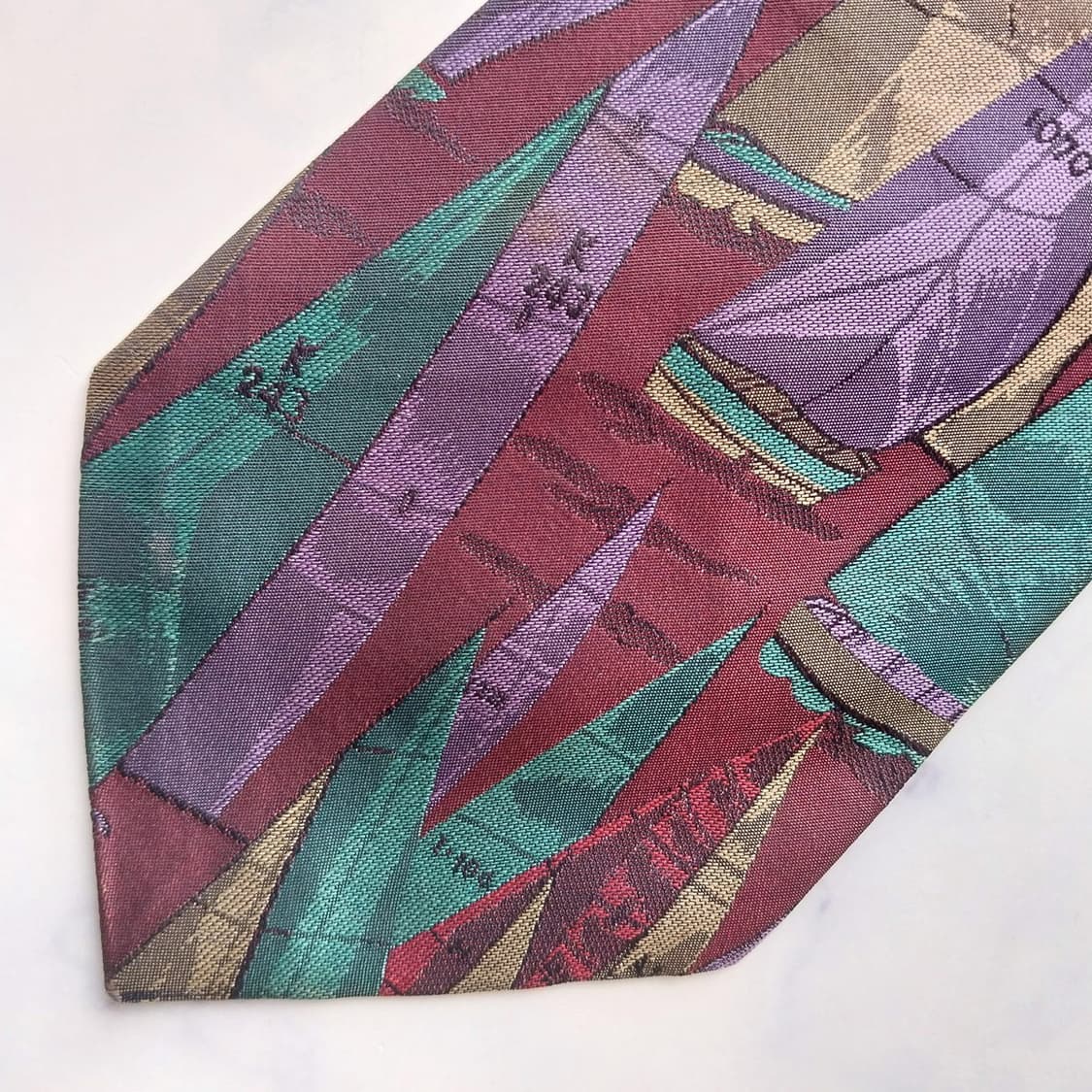 폴로 랄프로렌 넥타이 브라운 멀티 패턴 A+~A등급 K2487 상품이미지6