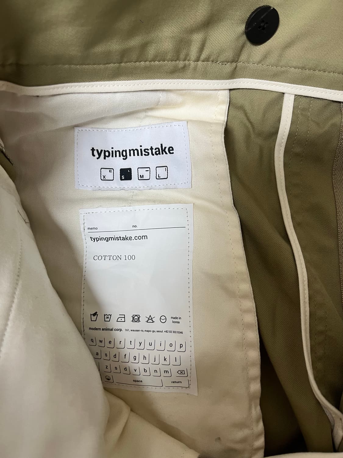 [Typing Mistake]퍼스펙티브 포켓 팬츠 _ S size 상품이미지10