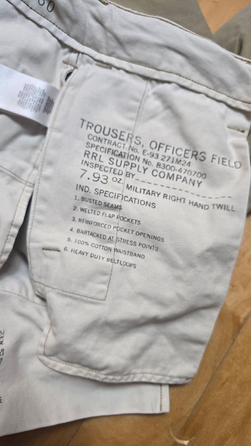 더블알엘 면바지 30 베이지 rrl 상품이미지7