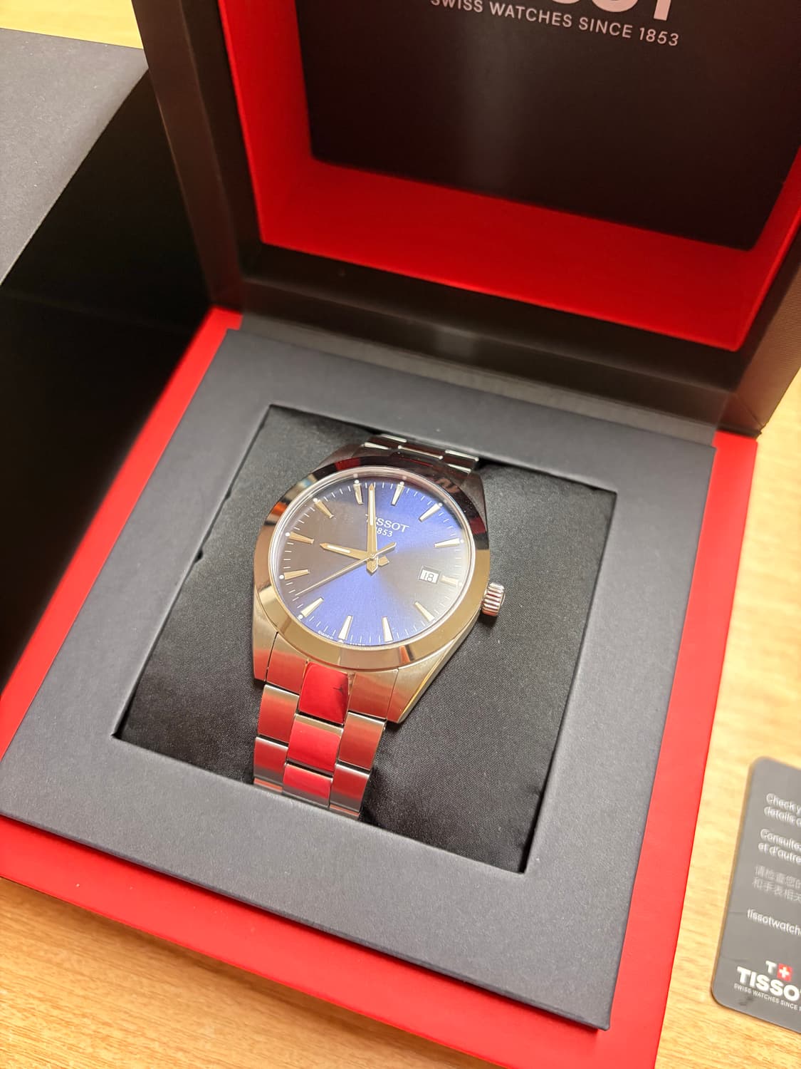 티쏘 젠틀맨 쿼츠 블루 상품이미지1