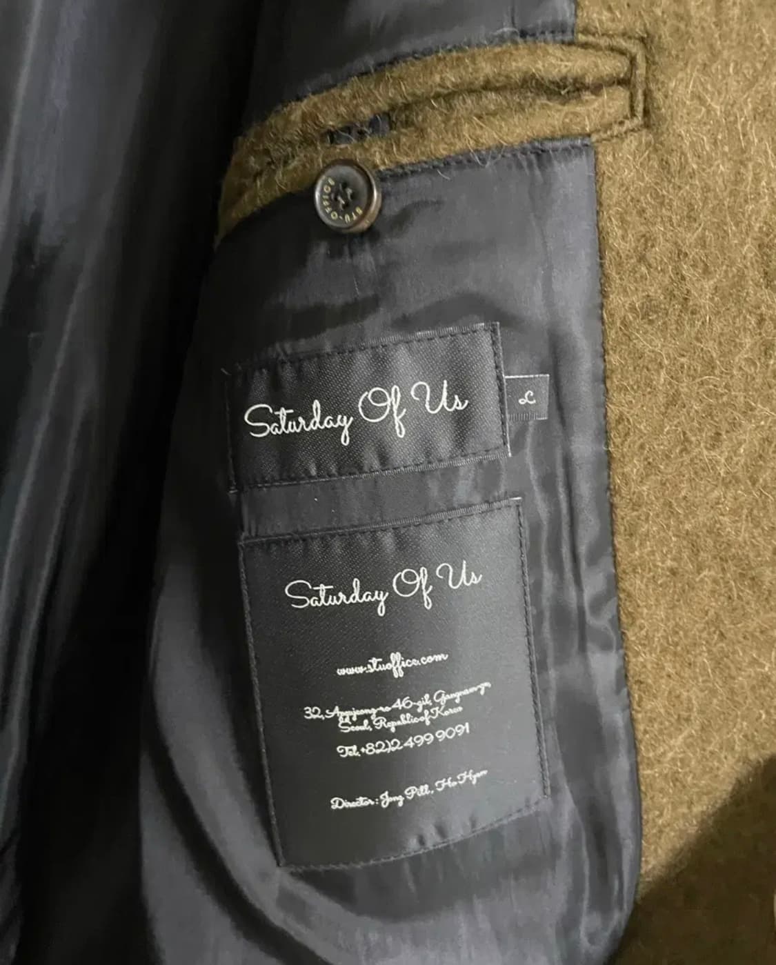 Stu 프린지 브라운 맥 코트 L사이즈 상품이미지6