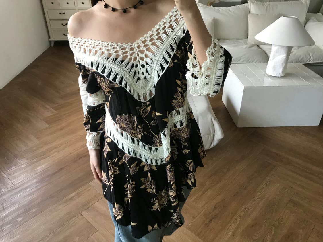 vintage crochet pattern top 상품이미지2