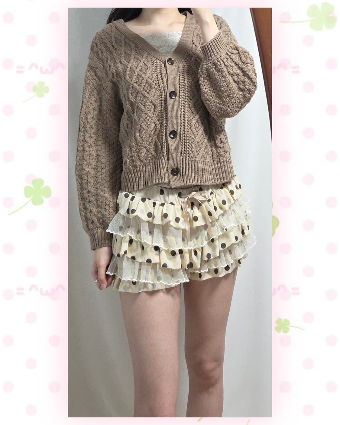 잉그니 코코아 케이블 가디건 상품이미지1