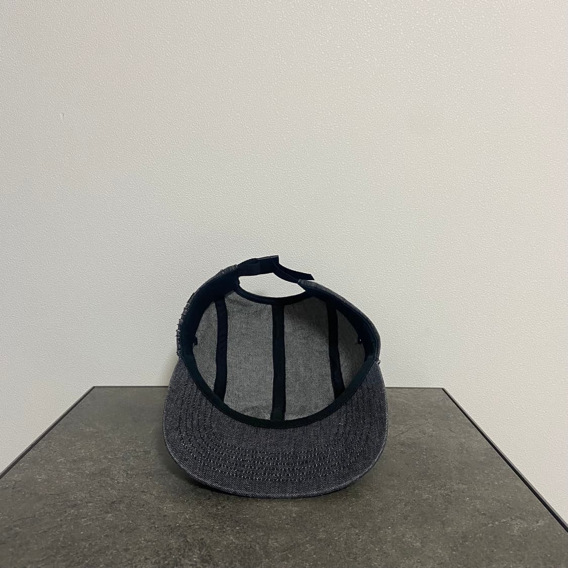 (OS) 슈프림 박스로고 캠프캡 모자 데님 블랙 상품이미지5