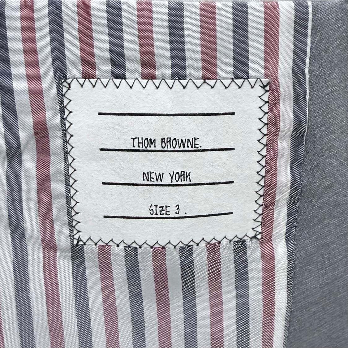 [S+급/3] 톰브라운 사선완장 플레인 위브 블레이저 자켓 정장 세트 상품이미지5