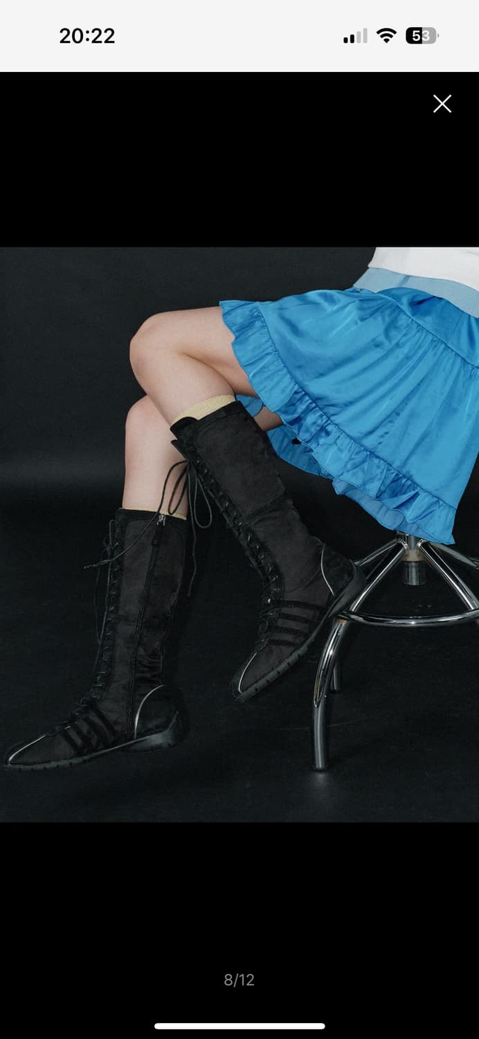 락피쉬웨더웨어 레이스업 롱부츠 블랙 상품이미지3