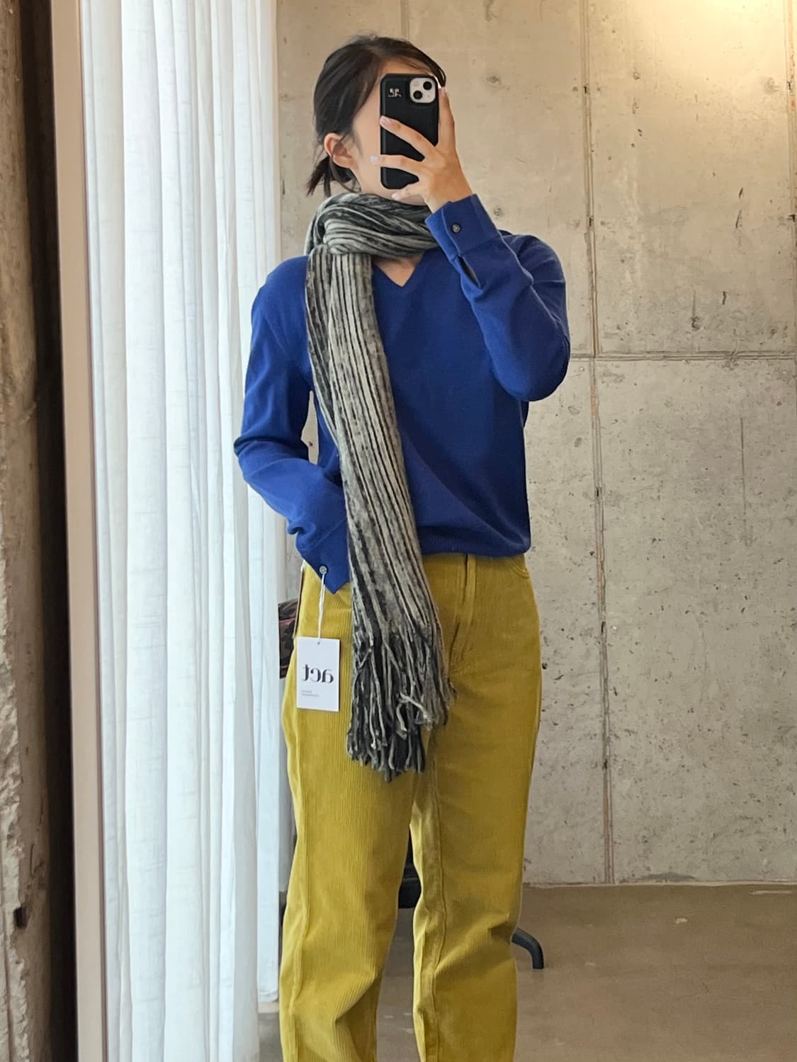 BEAMS 빔즈 스트라이프 머플러 상품이미지3