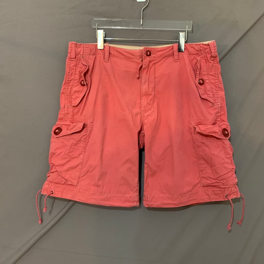 36인치 폴로랄프로렌 가먼트 다잉 워싱 핑크 카고 쇼츠 반바지 상품이미지1