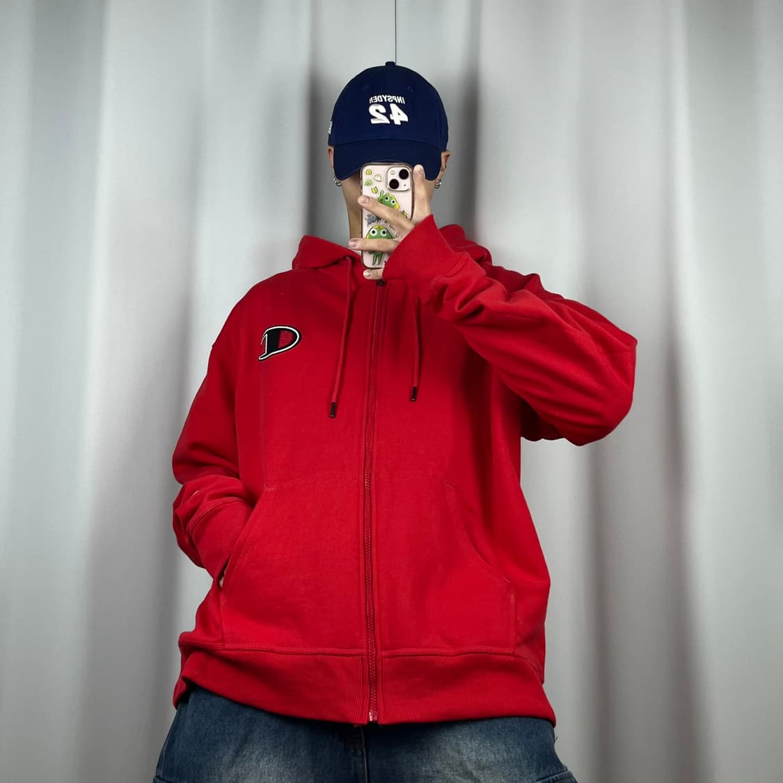 <챔피온 빅 로고 오버핏 후드집업> No.1369 상품이미지2