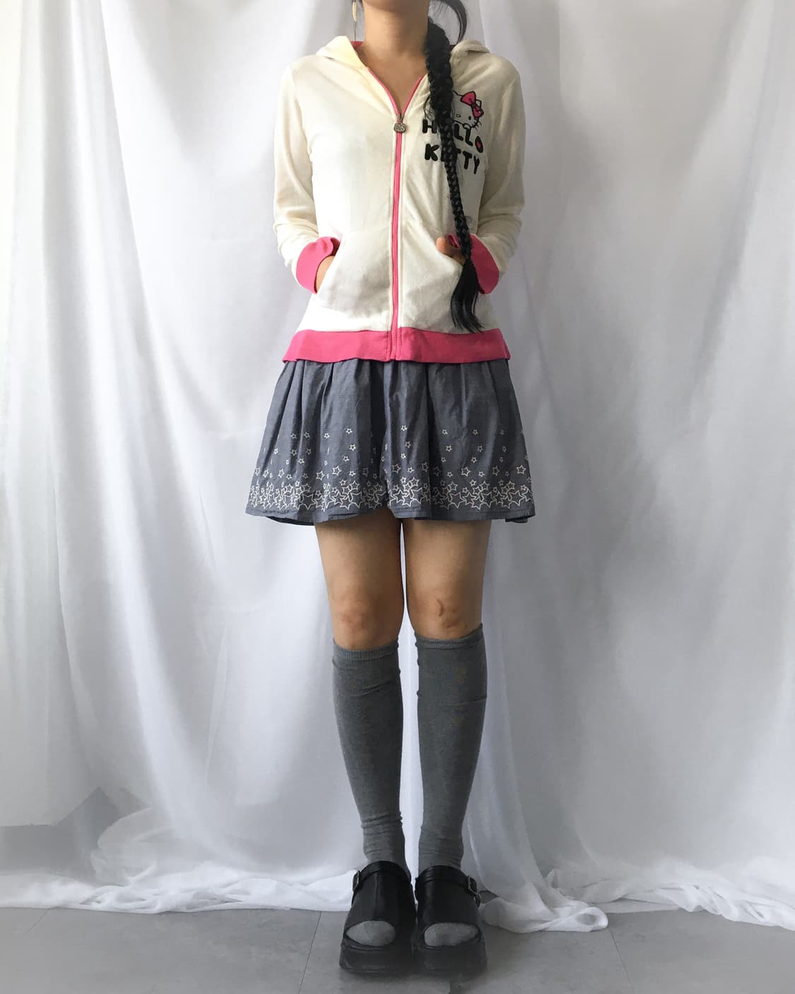 Star pattern mini skirt 상품이미지3