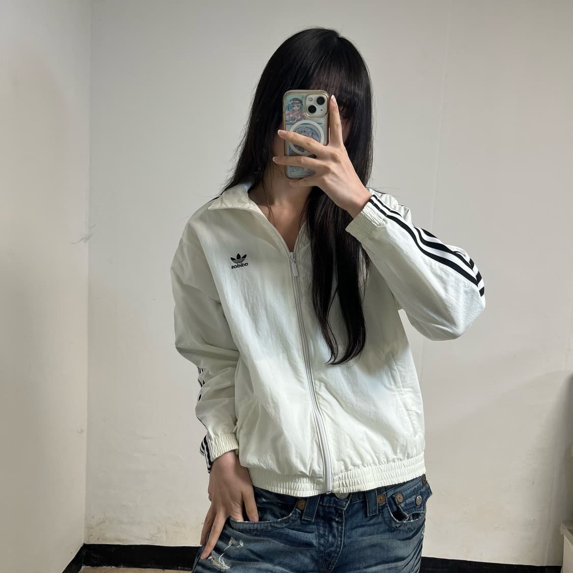 Adidas Lock-Up White Windbreaker 상품이미지1