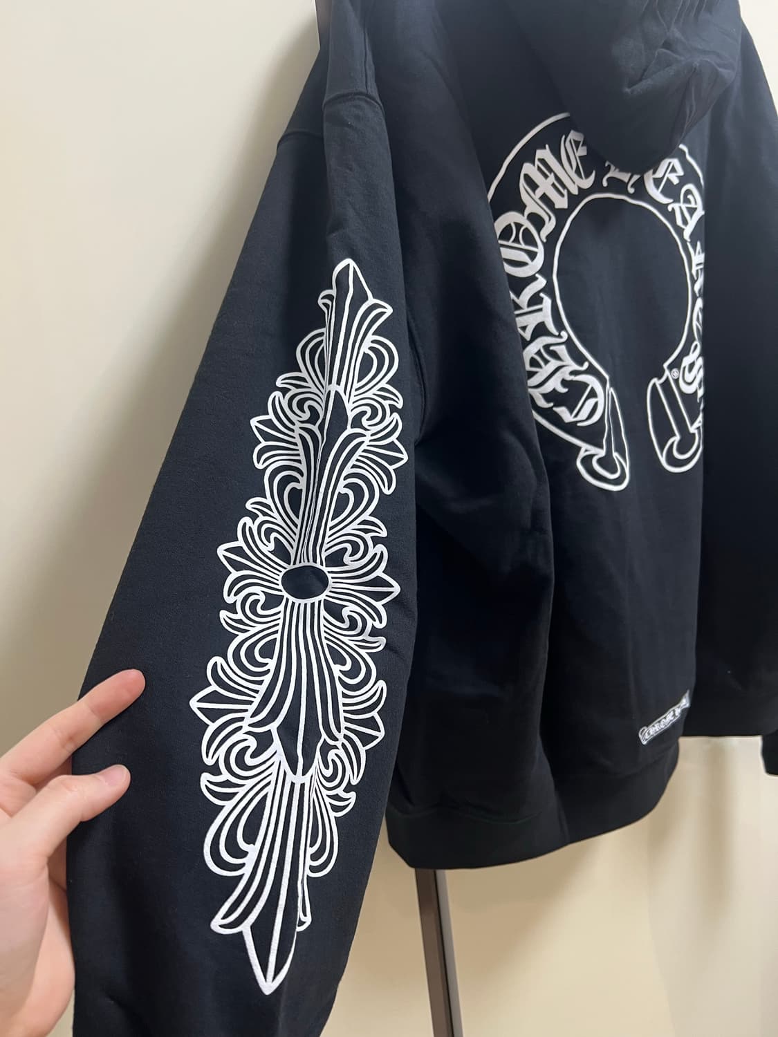 크롬하츠 홀스슈 플로랄 후드 집업 L 상품이미지3