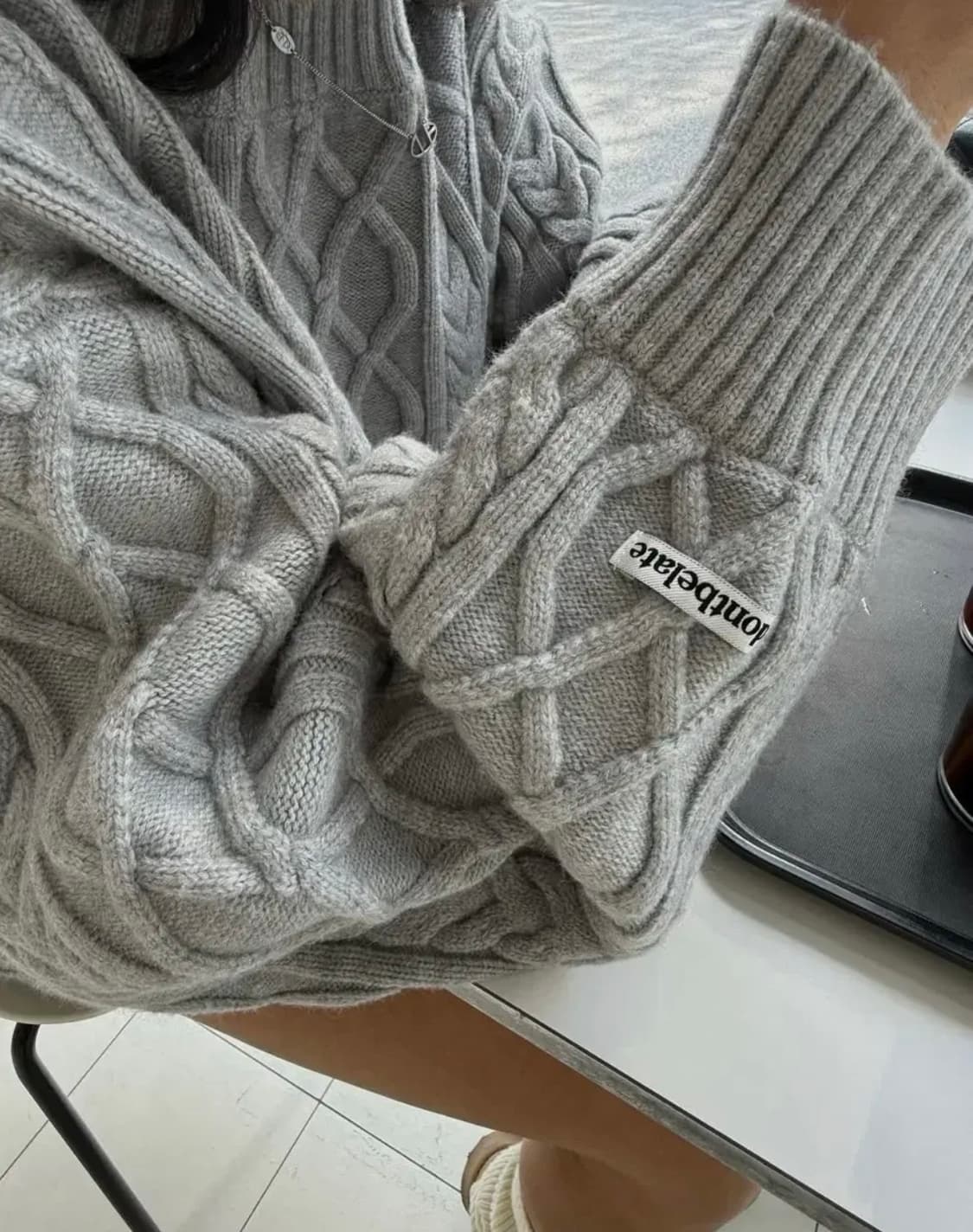 [미 시착 새 상품] 돈비레잇 소프트 케이블 니트(남녀공용) 상품이미지2