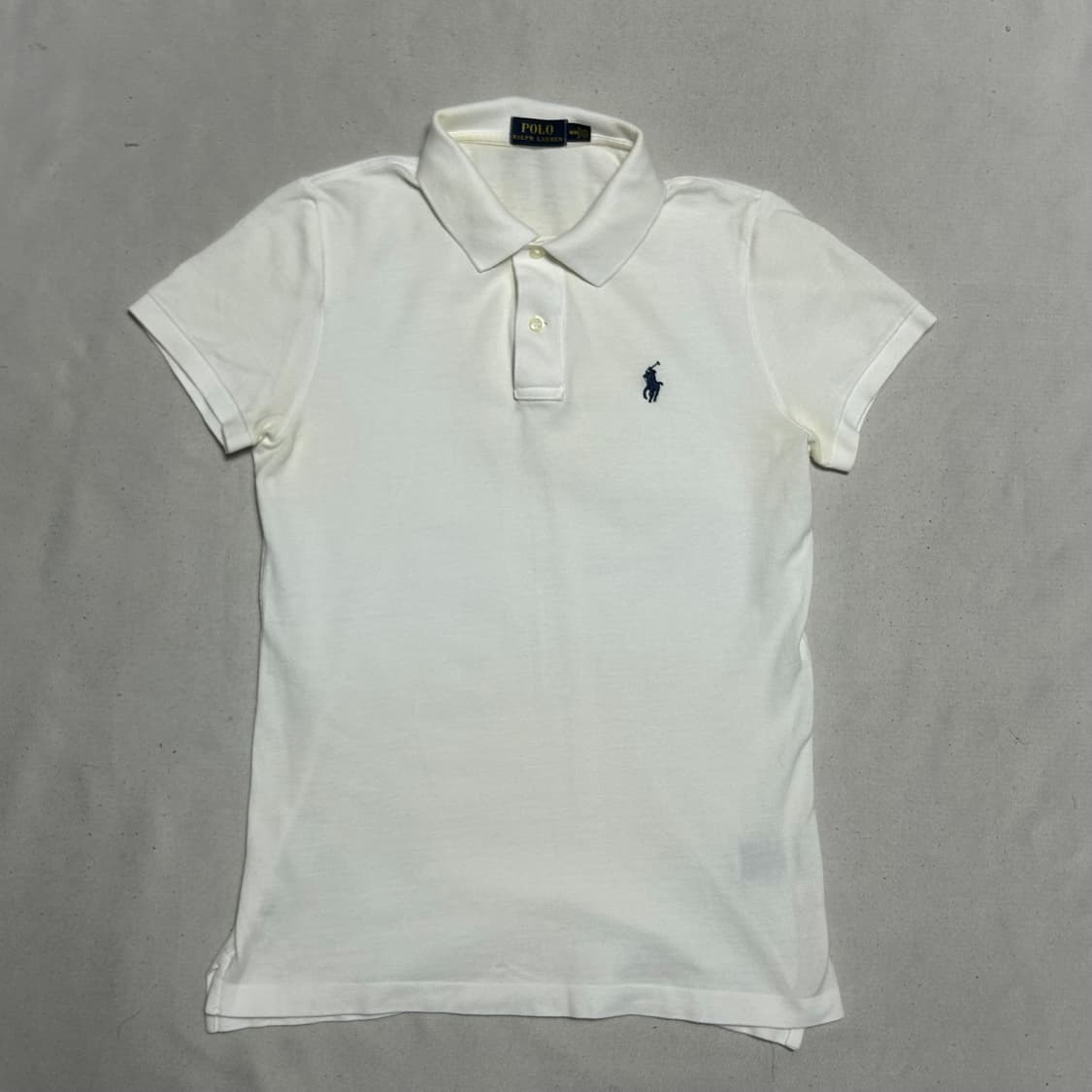 M 폴로랄프로렌 여성용 화이트 카라 반팔티  상품이미지2