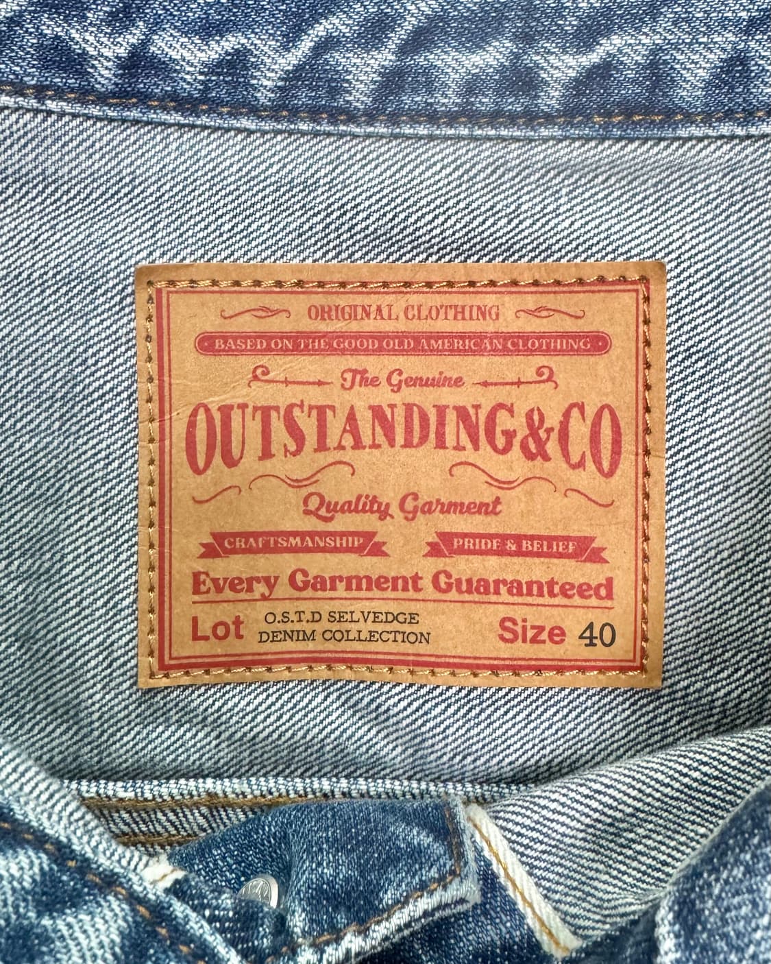 아웃스탠딩 트러커 자켓 타입2 연청 데님 세비지 40(M) 상품이미지4