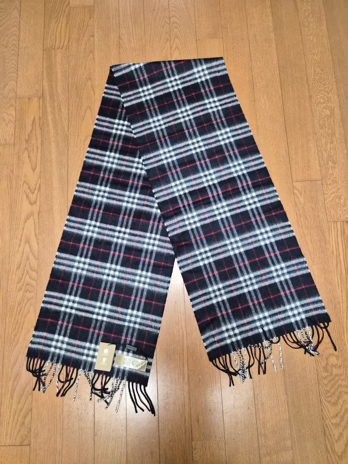 (정품) 버버리 캐시미어 체크 목도리 (명품 머플러 숄 스카프) 상품이미지1