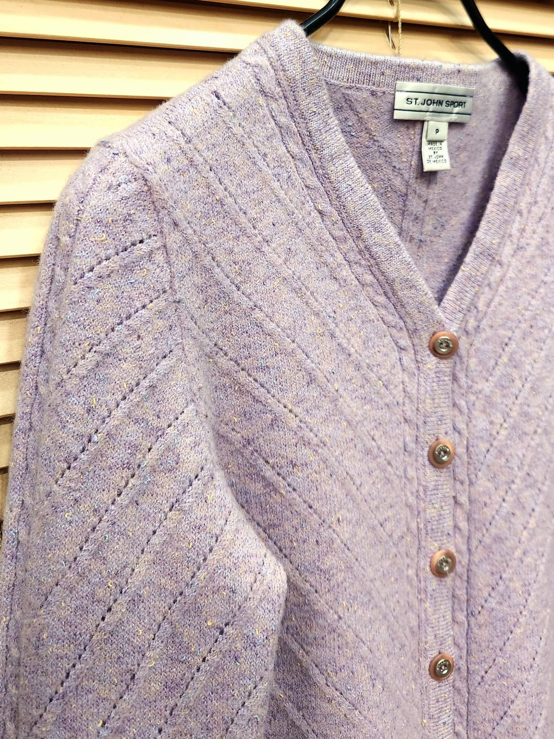 ST.JOHN 스포츠 울블랜드 니트 가디건 상품이미지2