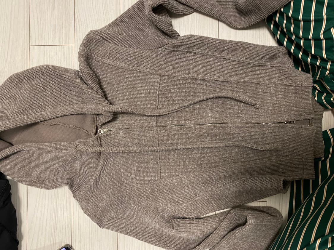 빈티지 크롭 후드집업 상품이미지1