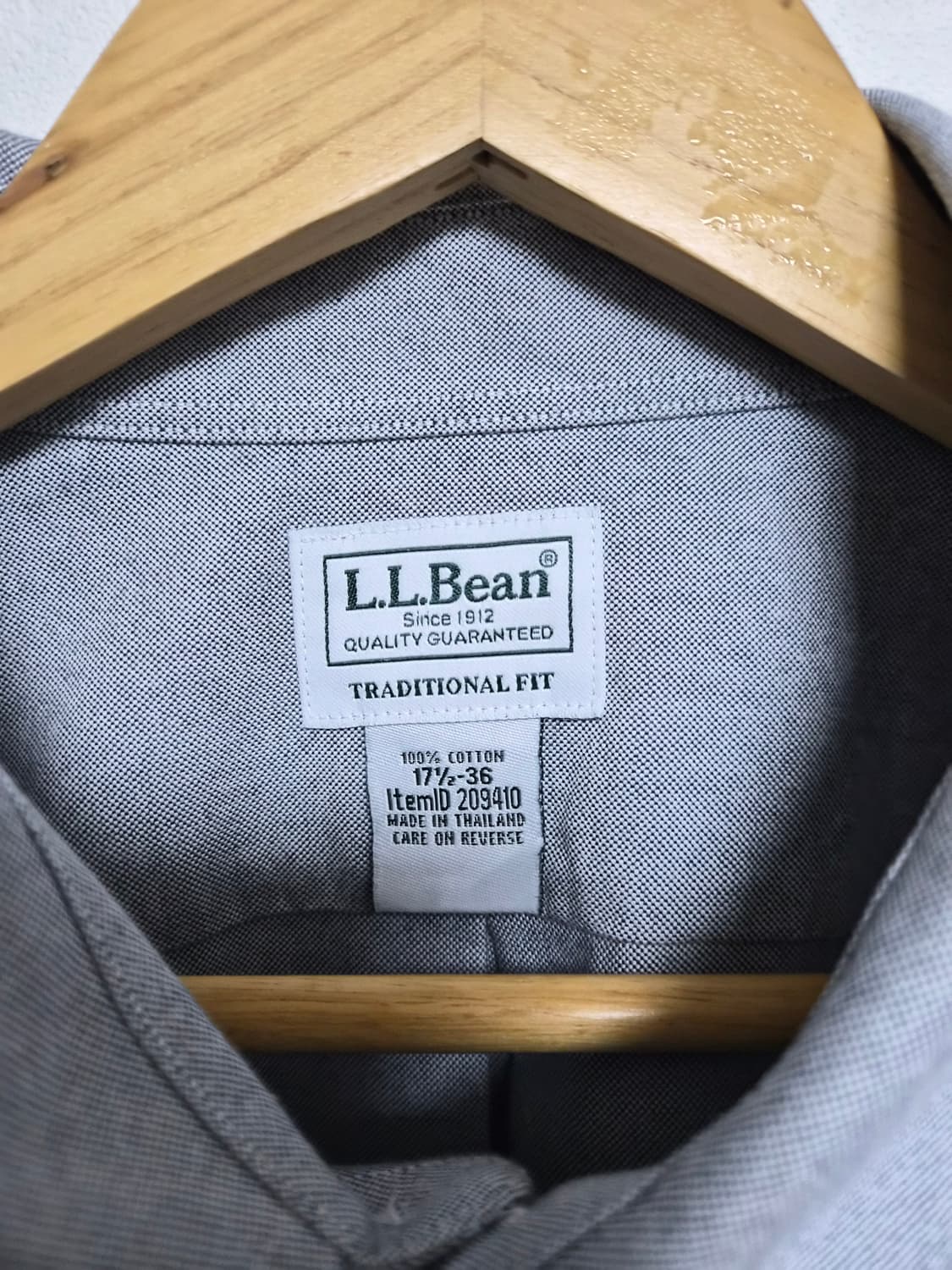 엘엘빈LLBEAN 코튼 그레이 반팔 셔츠 2XL - S376 상품이미지4