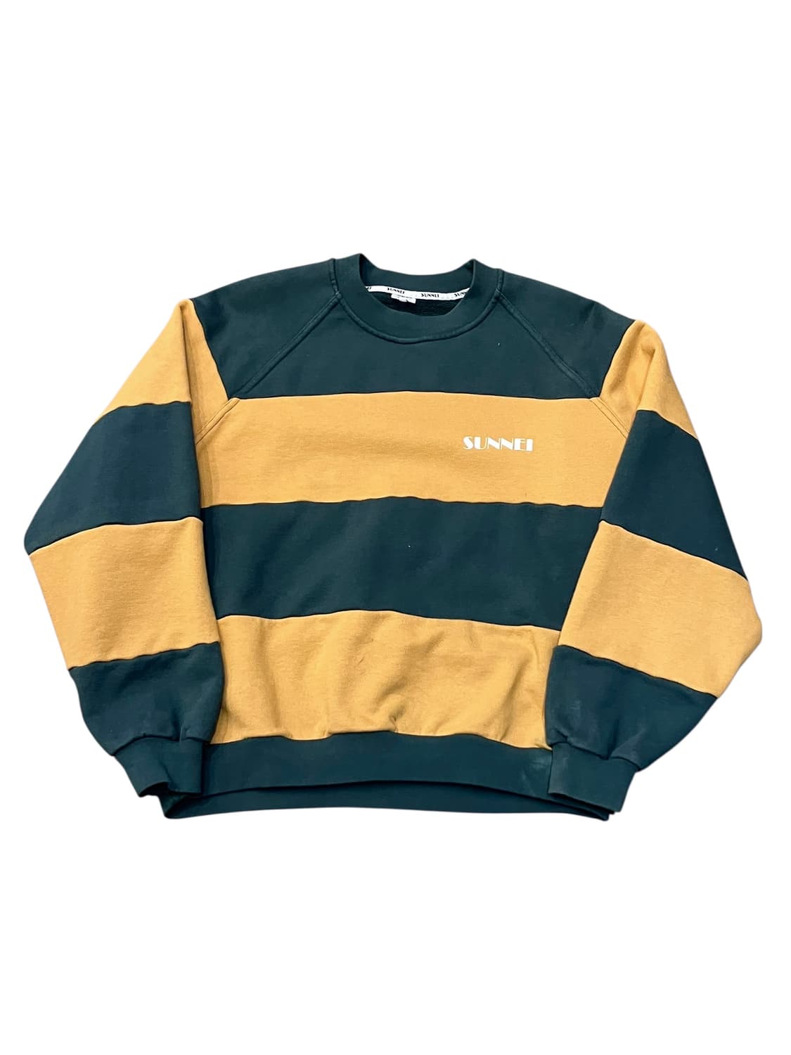 써네이 스몰 로고 스트라이프 맨투맨 다크그린 M #csz4158 상품이미지3