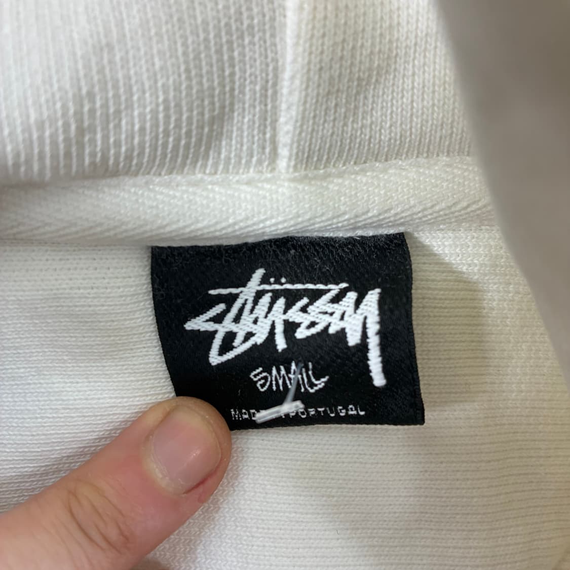 Stussy 스투시 화이트 스탁 빅로고 후드티 상품이미지6