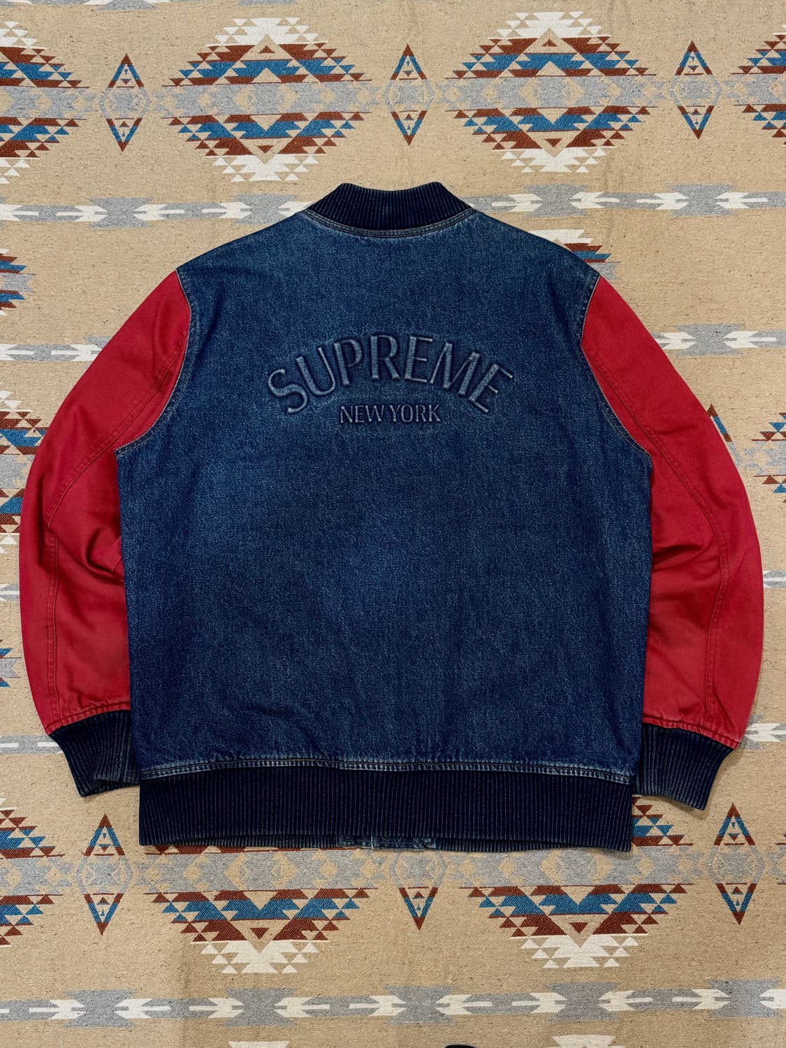 🖤연말할인🖤 [L] 슈프림 트윌 데님 바시티 자켓 상품이미지8