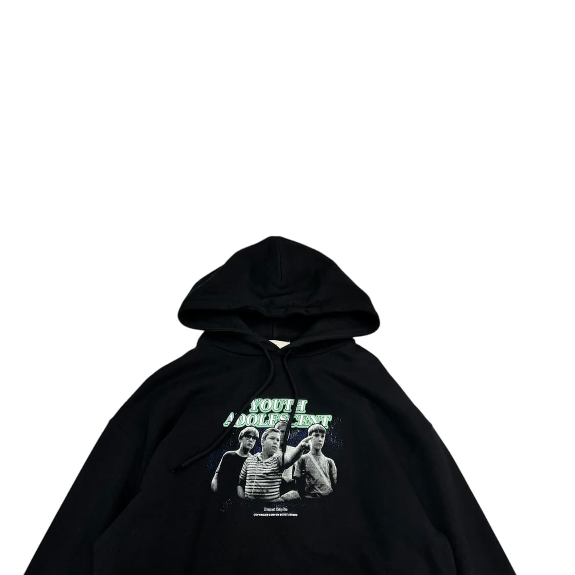 던스트 그래픽 로고 후드 상품이미지2