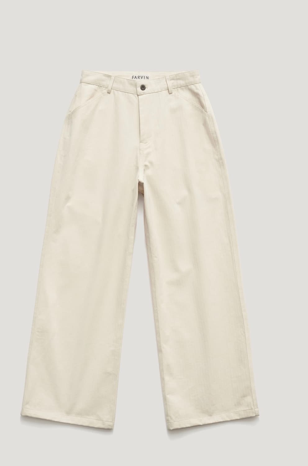 새상품)파르벵 farven 헤링본 워크 자켓+팬츠 M 세트 아이보리 상품이미지8