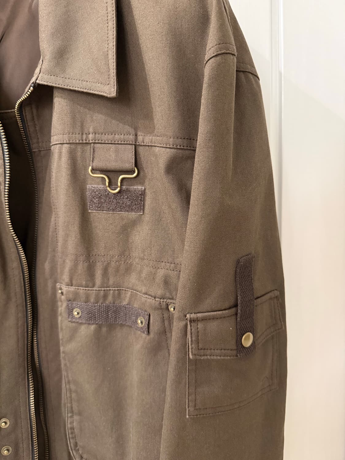 엘무드 워크 포켓 치노 블루종 자켓 브라운 48 상품이미지6