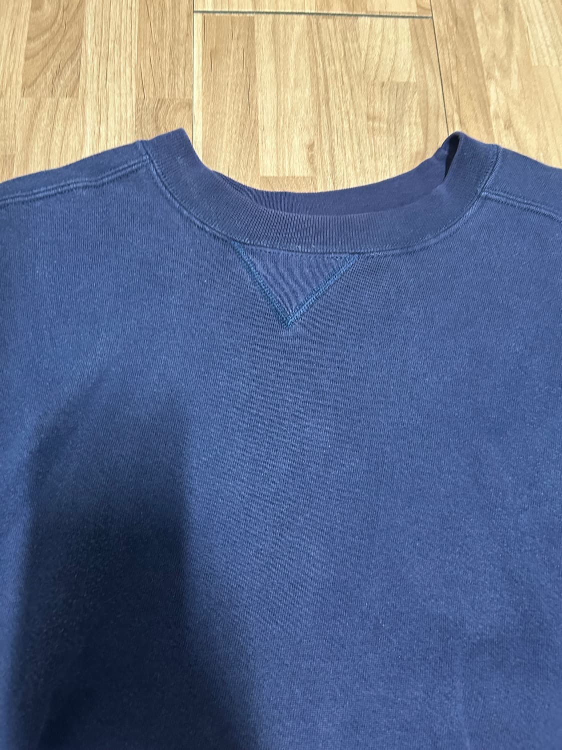 90s 엘엘빈 X 러셀애슬레틱 네이비 스웻셔츠 MADE IN USA 상품이미지4