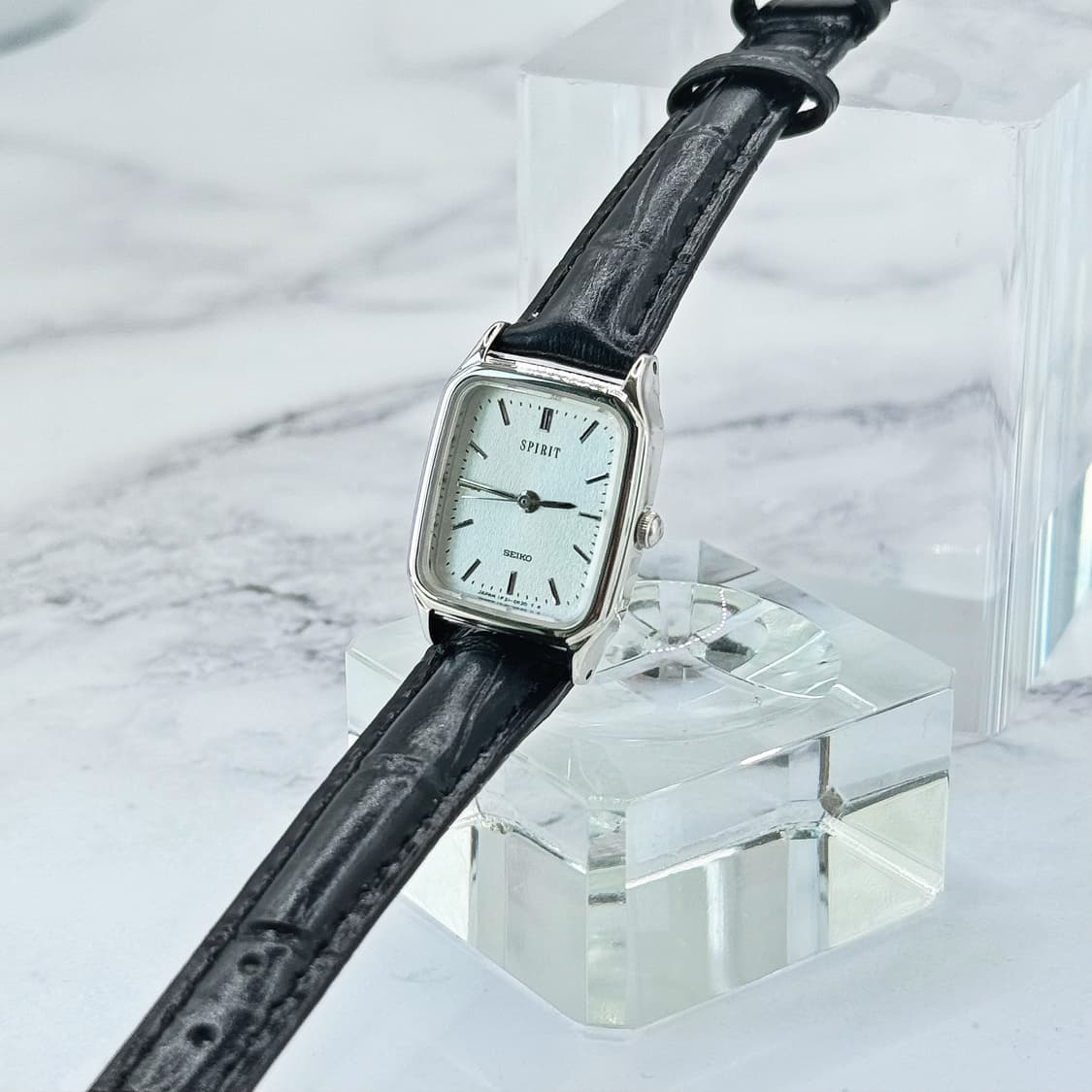 80s90s 빈티지 세이코 스피릿 미니멀 스퀘어 워치 상품이미지4