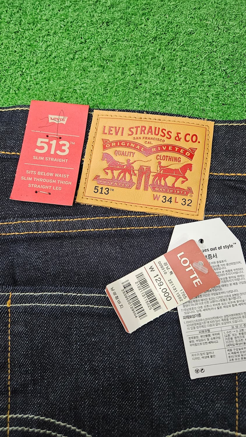 (새상품)리바이스 513 슬림 스트레이트 데님 W34 L32  상품이미지3