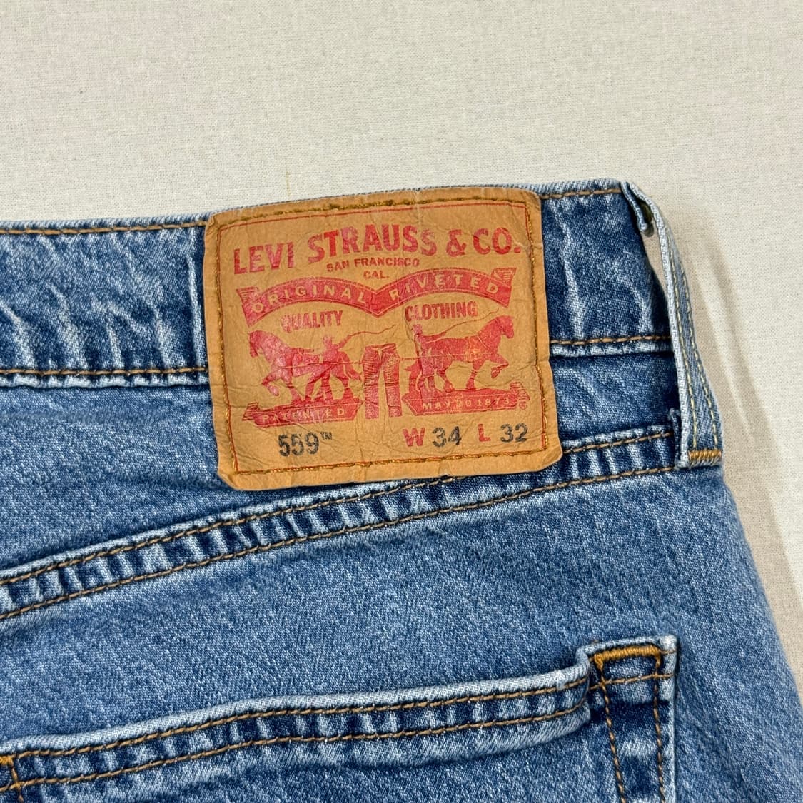 35inch) 리바이스 559 릴렉스 스트레이트 핏 데님 청바지 상품이미지3