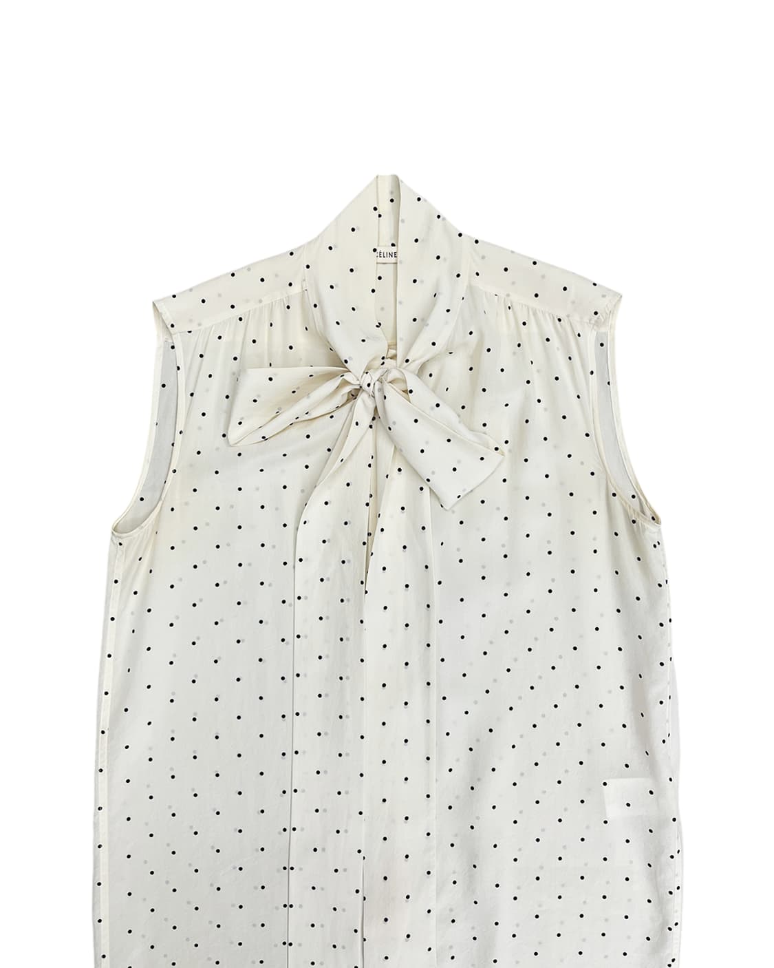 셀린느 by 피비 파일로 도트 타이 실크 블라우스 상품이미지6