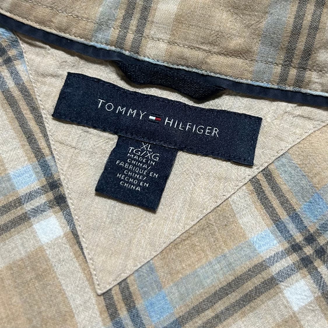 [XL] Tommy 타미힐피거 빈티지 반팔 체크셔츠 상품이미지5