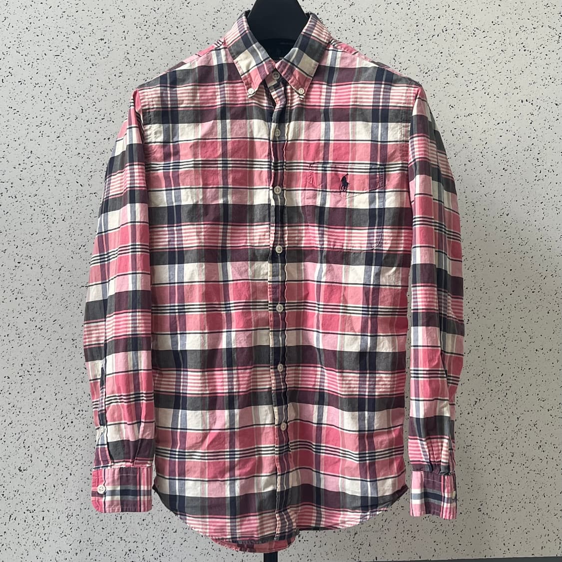 S) 폴로 체크셔츠 커스텀핏 상품이미지1