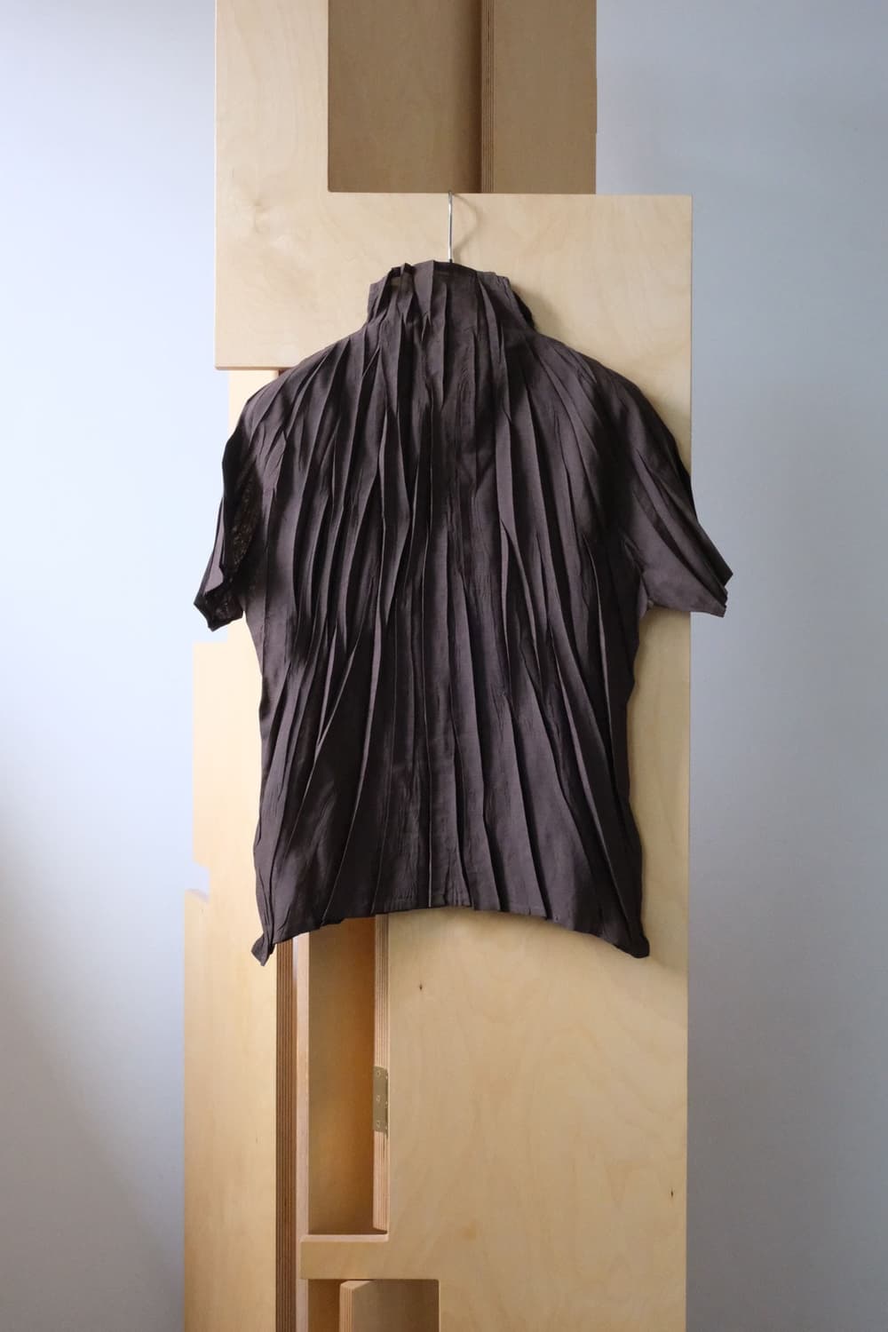 Pleated Short Sleeve Blouse 상품이미지2
