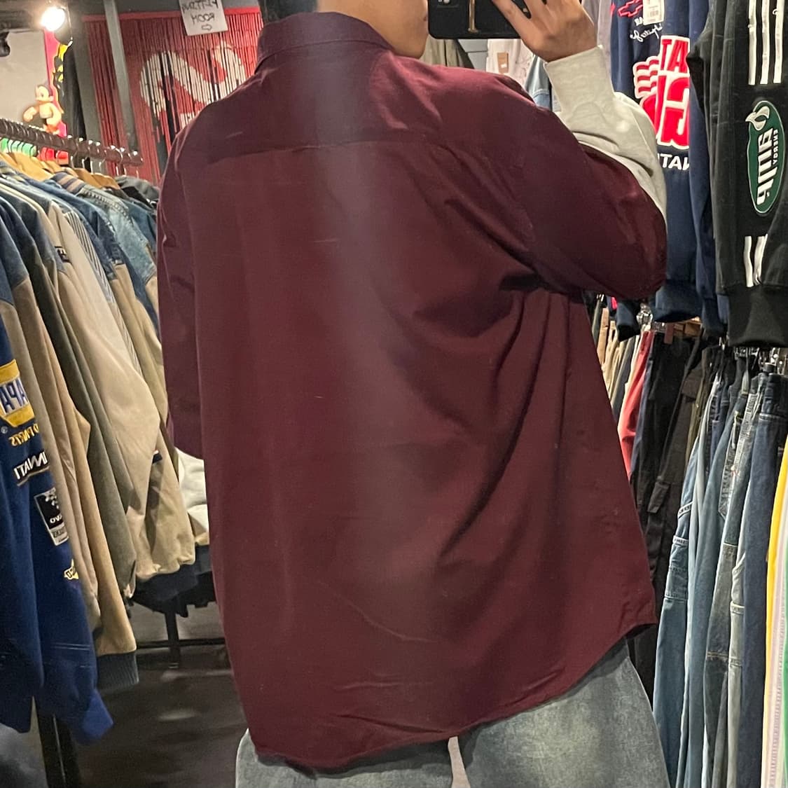 [IM] carhartt 칼하트 버건디 반팔셔츠 상품이미지5