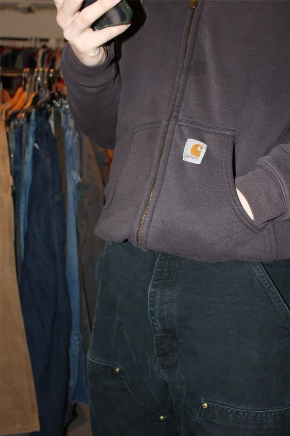 칼하트 레인 디펜더 써멀 후드집업 상품이미지1