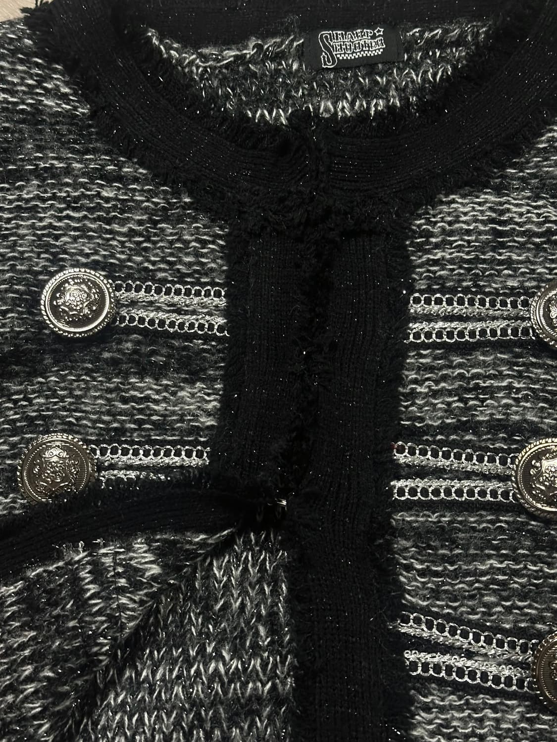 빈티지 나폴레옹 트위드 가디건 상품이미지4