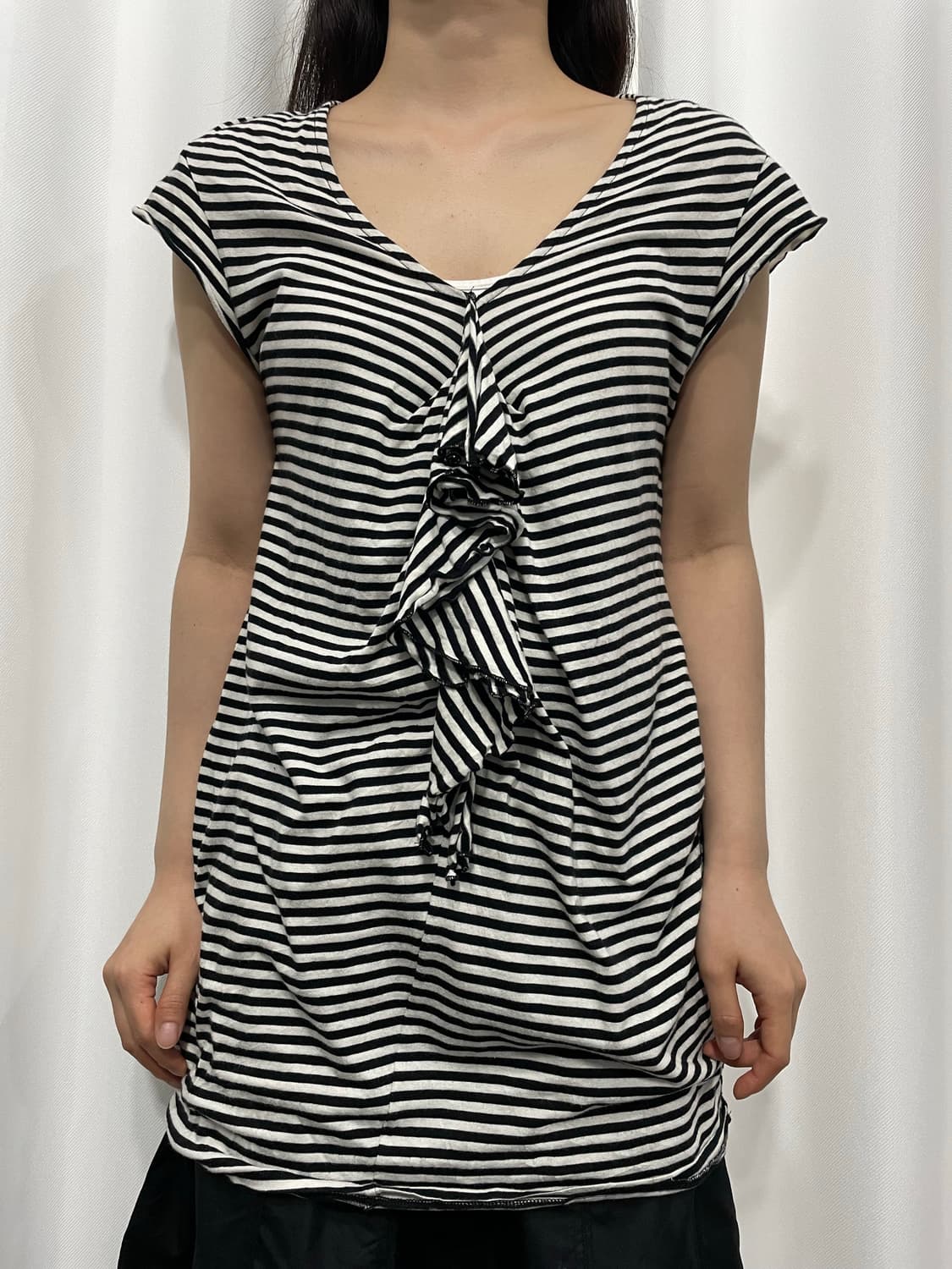 stripe frill top 상품이미지3