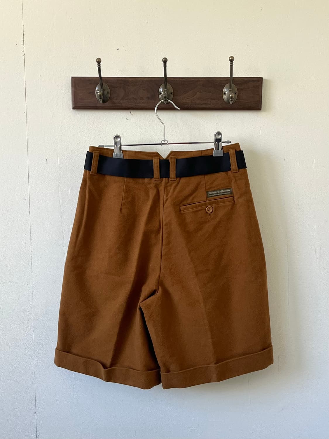 Simplicitg 핀턱 카멜 울 팬츠  상품이미지3